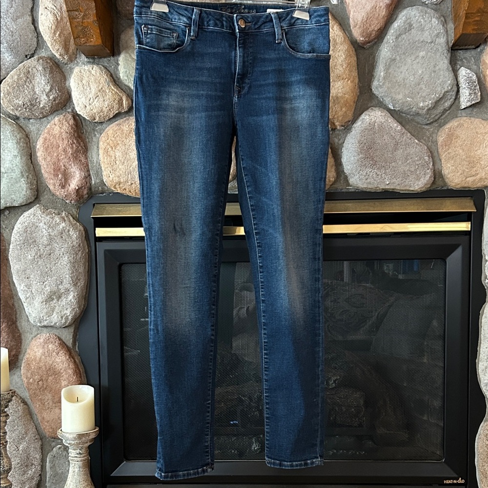 Mavi Women’s Adriana Dark Wash Mid Rise Super Skinny Jeans, 32W x 29L